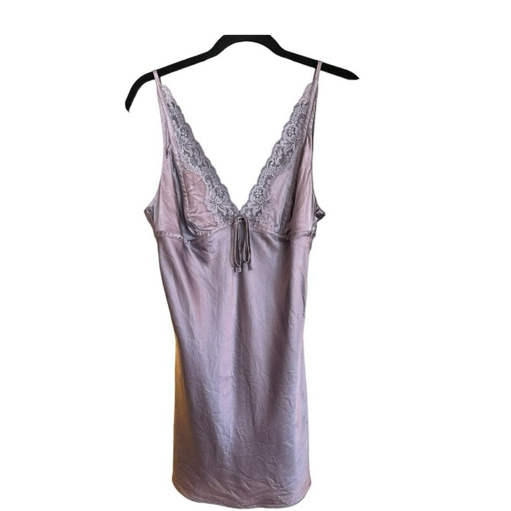 Victoria's Secret Vintage Silk Gown Size Medium Purple Womens Y2K Lingerie